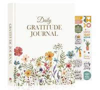 Lanpn Daily Gratitude Journal for Woman Men, 4 Month Affirmation & Mindfulness Planner, The 5 Minute Grateful Guided Diary, Undated Reflection Notebook with Positivity Prompts & Quotes, 20x23cm
