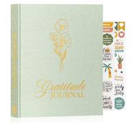 Lanpn Daily Gratitude Journal for Woman Men, 4 Month Affirmation & Mindfulness Planner, The 5 Minute Grateful Diary 20x23cm, Guided Reflection with Positivity Prompts Undated Notebook, Sage Green