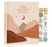 Lanpn Daily Gratitude Journal for Woman Men, 4 Month Mindfulness & Affirmation Planner, The 5 Minute Grateful Diary 20x23cm, Guided Reflection with Positivity Prompts & Quotes Undated Notebook