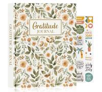 Lanpn Daily Gratitude Journal for Woman Men, The 5 Minute Gratitude Diary with Prompts, Leather Mindfulness Affirmation Planner, Mental Health Guided Notebook Better Every Day Reflection, 156 Page