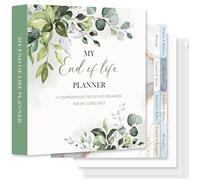 Lanpn End of Life Binder - 8.5x11, Final Wishes & Estate Document Folder with 8 Dividers & 10 Letter Size Binder Pockets, Death Planner Organizer, Before Death Life Plan When I Die Journal Book