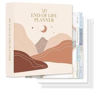 Lanpn End of Life Binder - 8.5x11, Final Wishes & Estate Document Folder with 8 Dividers & 10 Letter Size Binder Pockets, Death Planner Organizer, When I Die Journal Before Death Life Plan Book