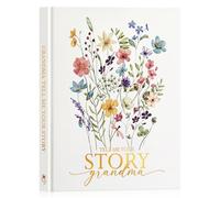 Lanpn Grandmas Life Story Journal 260+ Prompts, Grandmother Legacy Memory Guided Keepsake Book to Fill Out, Tell Me Your Story, Mother's Day Christmas Birthday Gift for Grandma, Leather Hardcover