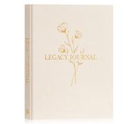 Lanpn Grandparents Legacy Journal Book with Prompts, Tell Me Your Life Story Memory Book to Fill Out, Mom Story Family Memory Book Keepsake Generational Journal, Grandpa Grandma Parents Gift, Beige