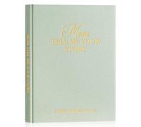 Lanpn Mom Life Story Book Guided Journal with 270+ Prompts, Linen Hardcover Mom Memory Keepsake Journal to Share Her Life & Love, Gift for Mom Mother's Day Birthday Christmas, Sage Green