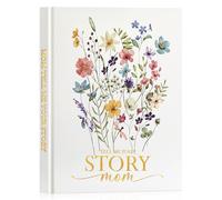 Lanpn Mom Life Story Book Journal with 270+ Prompts, Leather Hardcover Mother Story Guided Journal, Mom Memory Keepsake Heirloom Book to Fill Out, Gift for Mom Mother's Day Birthday Christmas
