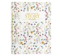 Lanpn Mom Life Story Book Journal with 270+ Prompts, Leather Hardcover Mother Story Guided Journal to Share Her Story, Mom Memory Heirloom Keepsake Book, Gift for Mom Mother's Day Birthday Christmas
