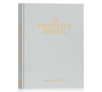 Lanpn My Pregnancy Journal Memory Book for First Time Mom, 156 Page Pregnant Announcement Must Have Planner Scrapbook, Pregnancy Tracking Diary Mom to Be Keepsake Gift for Expecting New Parent Grey