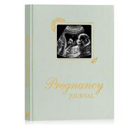 Lanpn My Pregnancy Journal Memory Book for First Time Mom, 156 Page Pregnant Announcement Must Have Planner, Pregnancy Tracking Diary Mom to Be Scrapbook Keepsake Gift for Expecting Parent Sage Green