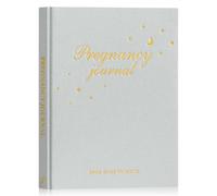 Lanpn My Pregnancy Journal Memory Book for First Time Mom, 156 Page Pregnant Announcement Must Have Planner, Mom to Be Scrapbook Keepsake Gift Pregnancy Tracking Diary for Expecting New Parent Grey