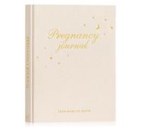 Lanpn My Pregnancy Journal Memory Book for First Time Mom, 156 Page Pregnant Announcement Must Have Planner, Mom to Be Scrapbook Keepsake Gift Pregnancy Tracking Diary for Expecting New Parent Beige