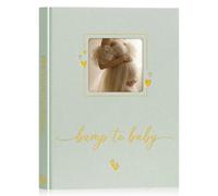 Lanpn My Pregnancy Journal Memory Book for First Time Mom, 156 Page Pregnant Announcement Must Have Planner, Pregnancy Tracking Diary Scrapbook Keepsake Gift for Mom to Be Expecting Parent Sage Green