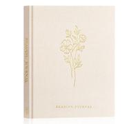 Lanpn Reading Book Journal for Book Lovers Readers, 9.3" x 7.7", 158 Pages Linen Hardcover Books Tracker Journal with 52 Reviews, Read Log Notebook Bookish Gifts (Beige)