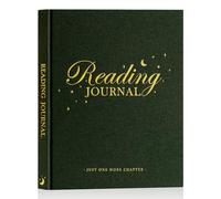Lanpn Reading Book Journal for Book Lovers Readers, 9.3" x 7.7" Books Tracker Diary, Linen Hardcover Reading Log with 52 Reviews, 158 Pages Reading Notebook Bookish Gifts (Green)