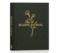 Lanpn Reading Journal for Book Lovers Readers - Linen Hardcover Reading Log with 52 Book Reviews - Books Tracker Diary Reading Notebook Bookish Gifts, 23.6 x 19.5 cm, 158 Pages (Beige)