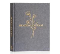 Lanpn Reading Journal for Book Lovers Readers - Linen Hardcover Reading Log with 52 Book Reviews - Books Tracker Diary Reading Notebook Bookish Gifts, 23.6 x 19.5 cm, 158 Pages (Beige)