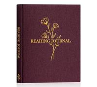 Lanpn Reading Journal for Book Lovers Readers - Linen Hardcover Reading Log with 52 Book Reviews - Books Tracker Diary Reading Notebook Bookish Gifts, 23.6 x 19.5 cm, 158 Pages (Purple)