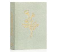 Lanpn Wedding Anniversary Journal Notebook - Linen First Year to 70th Anniversary Scrapbook Memory Book for Couples - Newlywed Marriage Wedding Anniversary Journal Gift (SAGE GREEN, 190 Pages, Floral)