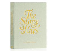 Lanpn Wedding Anniversary Journal - The Story of Us, Linen Dating 1st to 70th Wedding Scrapbook Couple Memory Book, 190 Pages Love Stories Notebook Marriage Newlywed Bridal Shower Gift, Sage Green