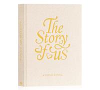 Lanpn Wedding Anniversary Journal - The Story of Us, Linen Dating 1st to 70th Wedding Scrapbook Couple Memory Book, 190 Pages Love Stories Notebook Marriage Newlywed Bridal Shower Gift, Beige