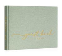 Lanpn Wedding Guest Book 2026 - Linen Hardcover Polaroid Guestbook Wedding Reception with 108 Blank Pages for Sign in and Photos - Guest Book for Wedding Bridal Shower Baby Shower Party (Sage Green)