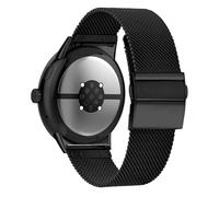 LanQii Metal Strap Compatible with Google Pixel Watch 4 45 mm 2025 / Google Pixel Watch 3 45 mm 2024, Double Snap Stainless Steel Bracelet, Replacement Watch Band, Black