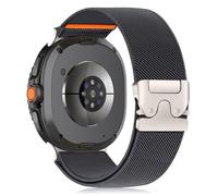 LanQii Nylon Watch Band Compatible with Samsung Galaxy Watch 8 40mm 44mm / Samsung Galaxy 8 Classic 46mm 2025, Sport Stretch Bracelet, with Parachute-Style Buckle Strap, Gray