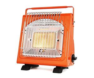 LANRU 1700W Heater,1700W Portable Space Heater Multifunctional Gas Heater Ceramic Heater Adjustable Iron Oven Heater for Outdoor Camping Tent Picnic orange