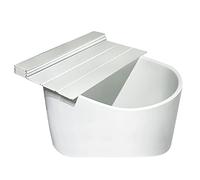 LANRUEU Bathtub Cover Dustproof Waterproof Shutter Bath Lid, Foldable Insulation Board Bathtub Tray PVC Bath Boards for Bathroom SPA Storage, Customizable(160x70x0.7cm)