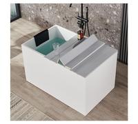 LANRUEU Folding Bathtub Cover Bathtub Tray, PVC Waterproof Anti-dust Board Bathtub Accessories, Scalable Insulation Shutter Bath Lid Bath Shelf For Shower Bath Table Shelf(75x160x0.6cm)