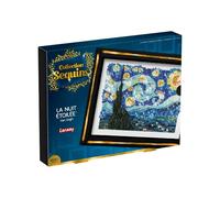 Collection Sequins - The Starry Night - Van Gogh - Create a Sparkling Sequin Image of Van Gogh - Includes Storage Compartment - Creative Activity for Adults and Teenagers from 14 Years