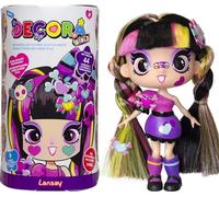 Lansay Deco Girlz - Luna - 1 Mini Doll + 8 Accessories & Surprise Stickers - Collectable Toy Doll 5 Inch - For Children Aged 4+ - Unique Style to Personalise