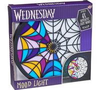 Lansay Wednesday - Stained Glass Lamp - Faithful Reproduction Stained Glass Window for Wednesday and Nest - 4 Light Modes - Flashing Light - Ages 8+ - Works with Batteries or USB