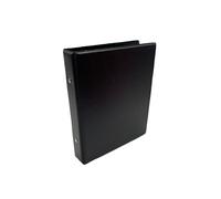 Lansdale 6-Ring Filofax Folder - Single Fold Personal Exercise Organiser/TAMS Holder - Black