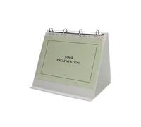 Lansdale A3 Presentation Table Top Flipchart Binder - White - Plus 10 x A3 Filing Pockets