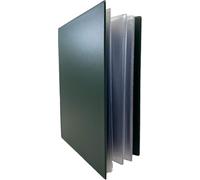 Lansdale A4 Hard Cover Nyrex/Nirex Document Holder - 20 Pockets - Green