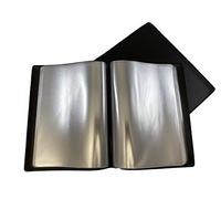 Lansdale A5 Floppy/Soft Cover Nyrex/Nirex Document Holder - Black - 40 Pockets