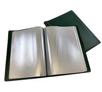 Lansdale A5 Floppy/Soft Cover Nyrex/Nirex Document Holder - Green - 40 Pockets