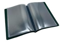 Lansdale A6 Portrait Floppy/Soft Cover Nyrex/Nirex Document Holder - Green - 10 Pockets