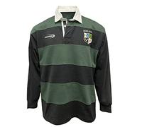 Carrolls Irish Gifts Lansdowne Four Provinces Embroidered Striped Ireland Rugby Shirt (S)