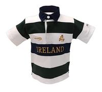 Lansdowne Ireland Kids Bottle/White/Gold 1/2 Sleeve Rugby Shirt (Age 11/12 years)