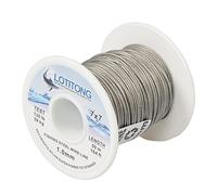 LANSEYU 50M 1.0mm 130lb Stainless Steel Fishing Wire Line, 7x7 49 Strands, Grey