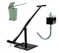 LANSHAFANG Manual Rubbish Compactor, Hand Tool, Wheelie Bin Press, 240 L Wheelie Bin, Height Adjustable, Kitchen and Garden Waste