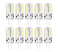 Lanshui 10-Pack, LED Corn Lamp DC12V G4 2W Decorative Crystal Bulbs | 24-SMD2835 260LM(Warm White)