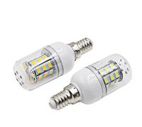 Lanshui 2-Pack, Led Corn Lamp E14 3W DC12v Candle Spotlight Lighting | 360 Degree SMD5730(Warm White)