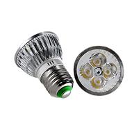 Lanshui 2-pack, Led Spotlight E27 AC/DC12V 4W Aluminum Bulb Lighting Lamp | Home House Downlight(White)
