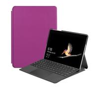 Lanshui Accessories, Ultra thin Foldable Bracket Case with Pen Slot, Flip Leather Stand Cover compatible with Microsoft GO/GO 2 Go3 10 inch(Purple)