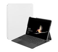 Lanshui Accessories, Ultra thin Foldable Bracket Case with Pen Slot, Flip Leather Stand Cover compatible with Microsoft GO/GO 2 Go3 10 inch(White)