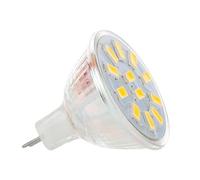 Lanshui Pack of 10, LED Spotlight MR11 GU4.0 DC10-30V Glass Shell Lamp | 5733/2835SMD 2W/3W/4W(Neutral White,3W 5733 SMD)
