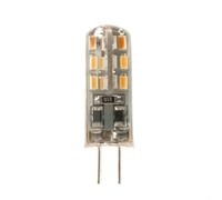 Lanshui Pack of 100, LED Silicone Lamp DC12V G4 2W/3W/4W Chandelier Light | 360 Beam Angle(Warm White,DC12V 2W)